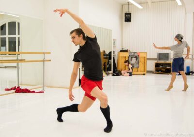 Der Feuervogel - Rehearsal. Ch: Andris Plucis. Nikolay Korobko, Shuten Inada. Ballett Landestheater Eisenach 2014