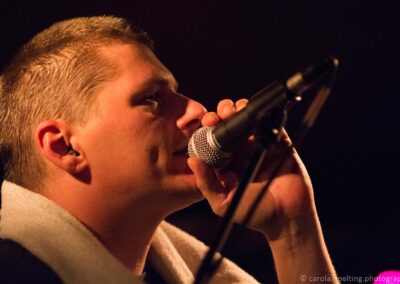 Tay/son. Slave to Gravity Album Release. Parterre Basel 2014. Auf dem Foto: Kaotic Concrete (Rap, Scratches)